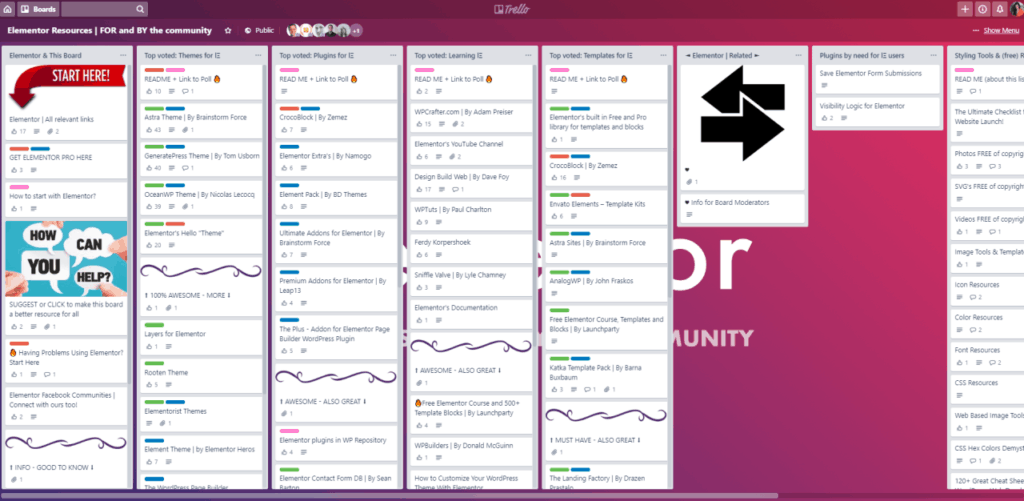 Elementor Resources | FOR and BY the community