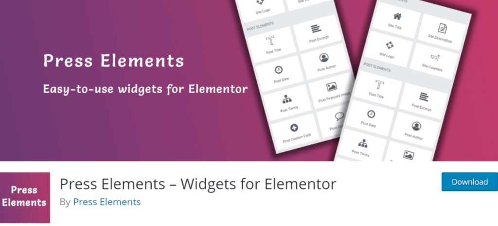 Press Elements – Widgets for Elementor