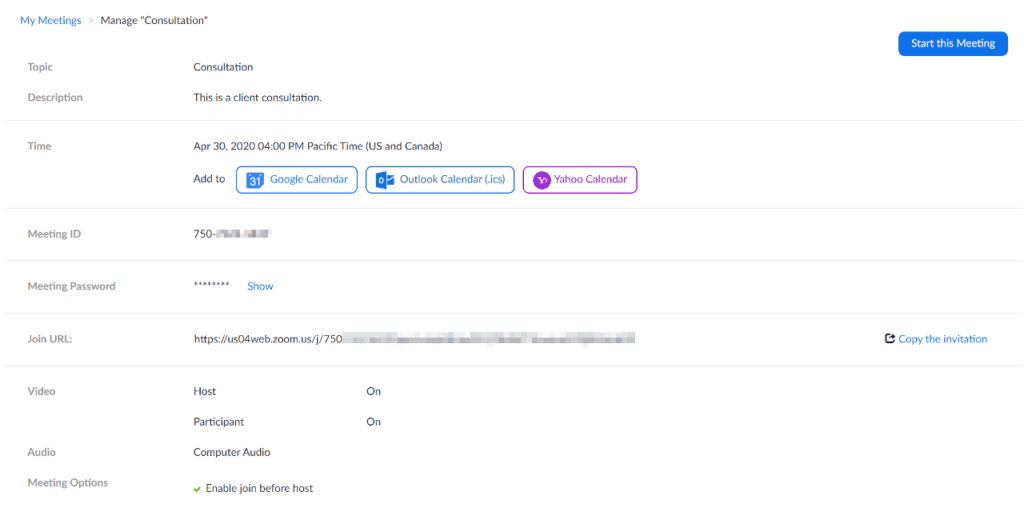 When you’re done, you can choose a calendar option