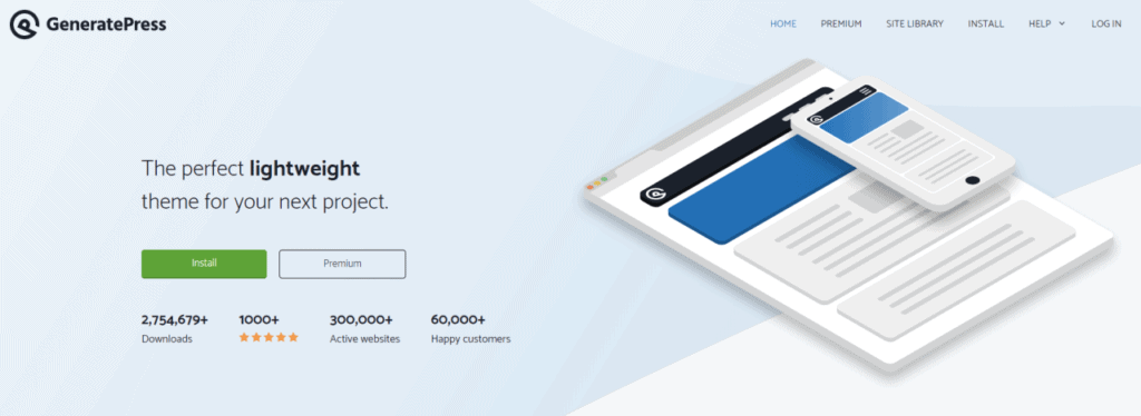 GeneratePress is a simple yet powerful theme designed 