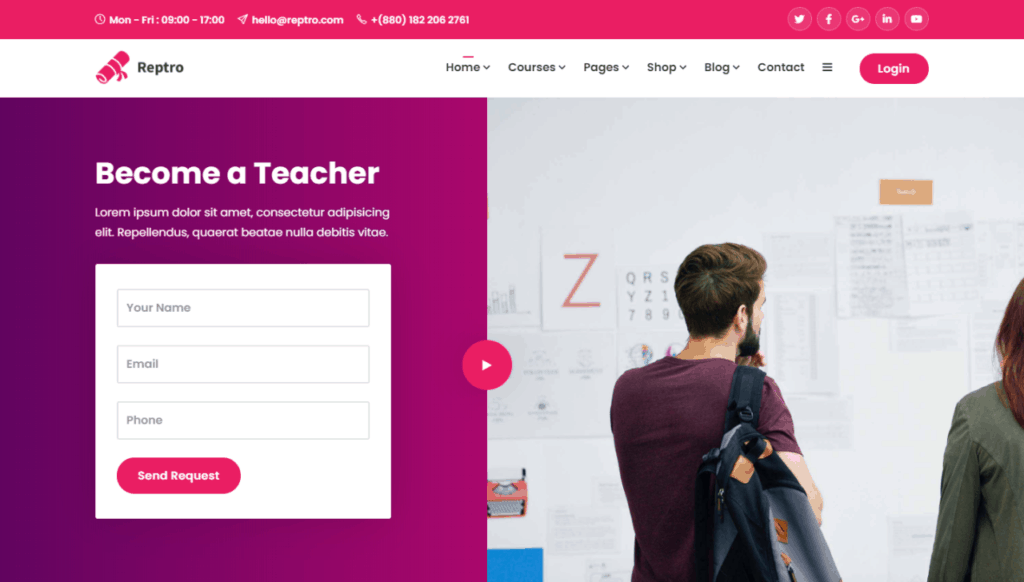Reptro is a flexible and highly responsive WordPress 