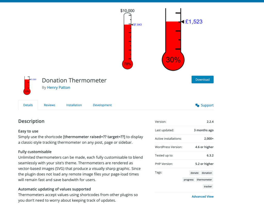 Donation Thermometer