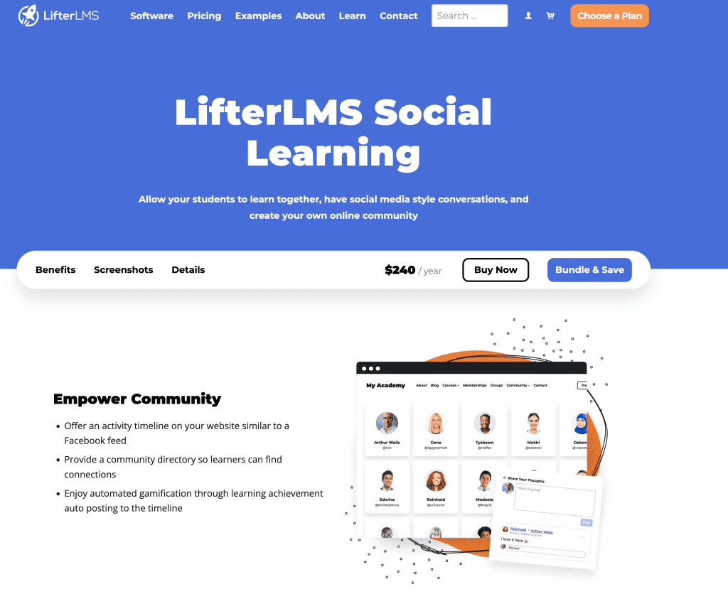  LifterLMS  Social Learning