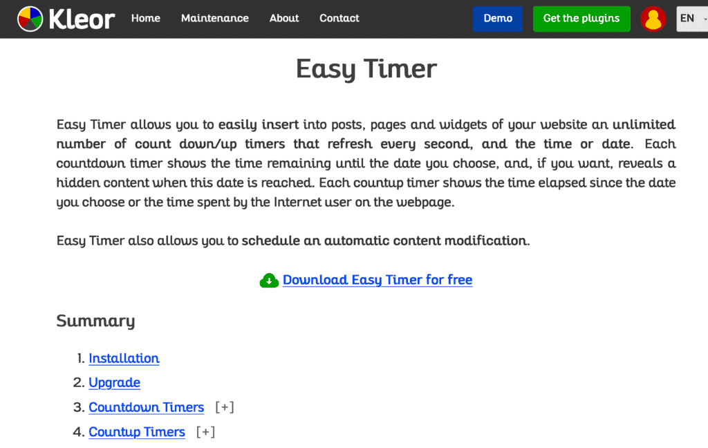 Kleor Easy Timer