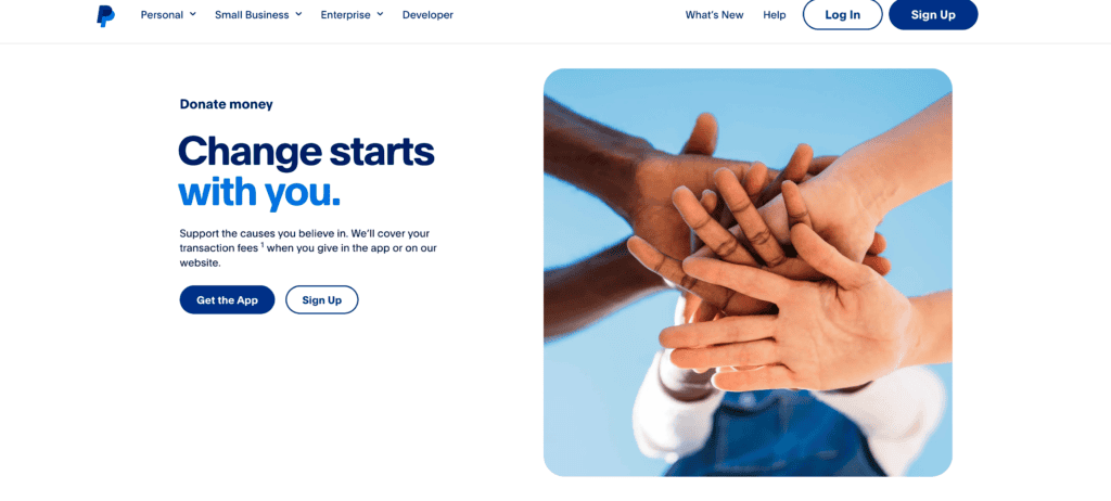 Donations via PayPal