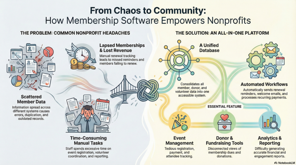 Discover the best membership management software for nonprofits in 2026. Compare features, pricing & top solutions to grow your organization.

