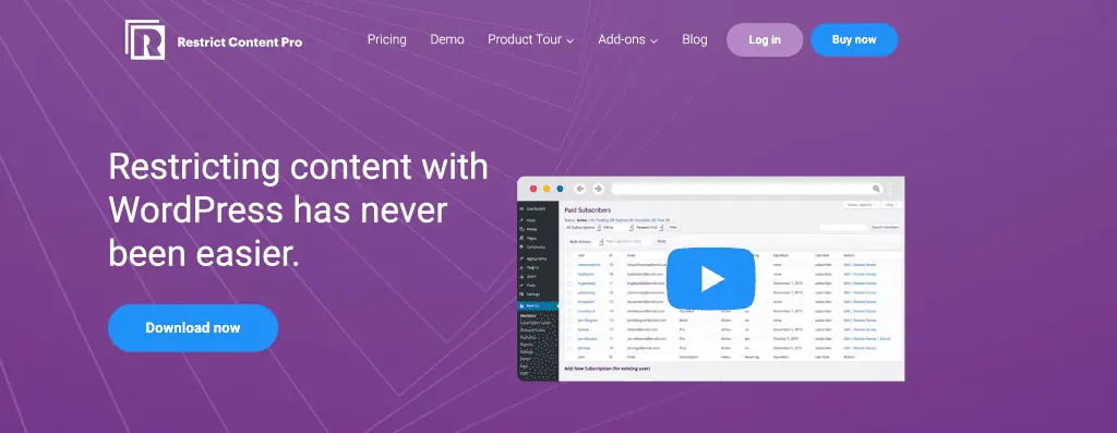 Restrict Content Pro